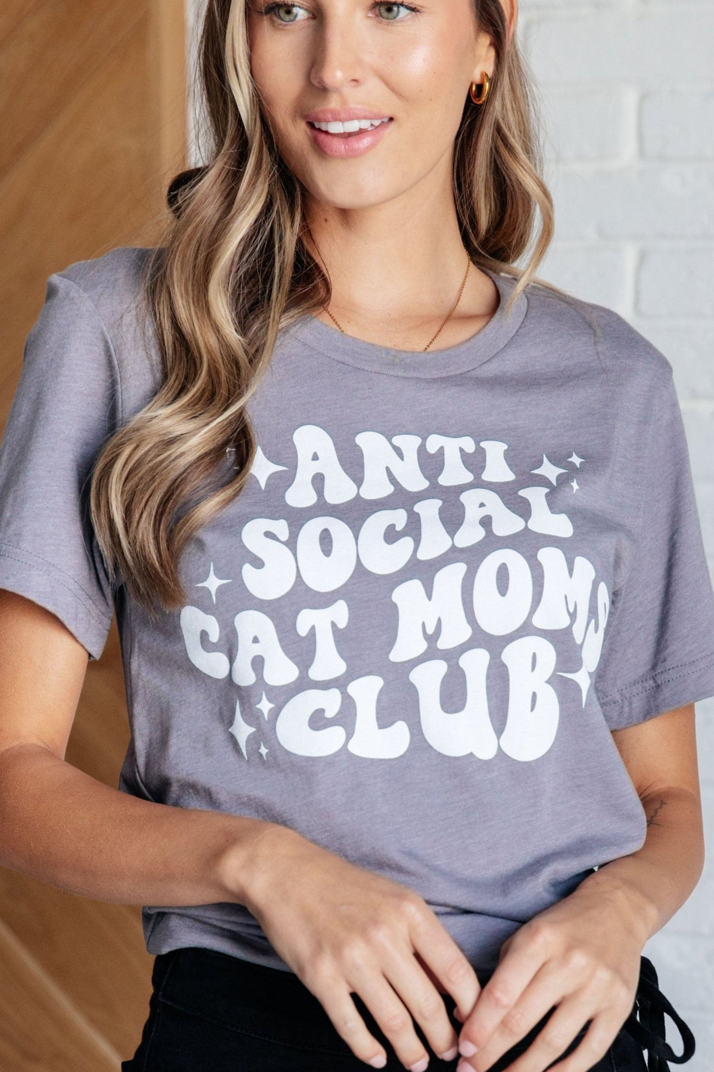 Antisocial Cat Mom Graphic Tee