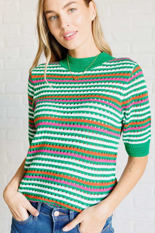 Our Situationship Knit Striped Top